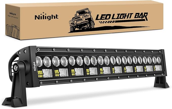 Nilight LED Light Bar 7D 22" 150W 15000LM Double Row Flood Spot Combo by Nilight