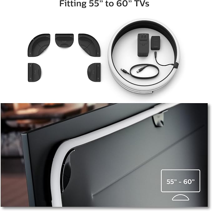 Philips Hue Play Gradient 55" Smart TV Light Strip - Flowing Multicolor LED Color-Changing TV BackLight - Sync with TV, Music, and Gaming - Requires Bridge and Sync Box - Control with App or Voice - Image 2
