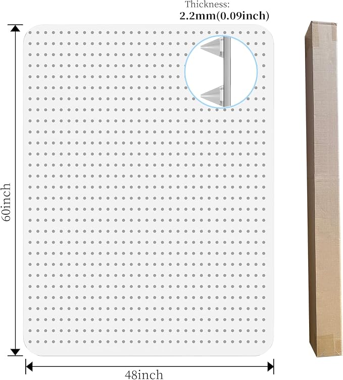 Tonaus Office Chair Mat for Carpet 48"x60" for Low Pile Carpets, Rectangle | Non-Slip Studded,2.2MM Thick Chair Mat，Transparent PVC Office Mat for Carpet, Easy Glide, Scratch-Resistant,Low-Pile Carpet - Image 2