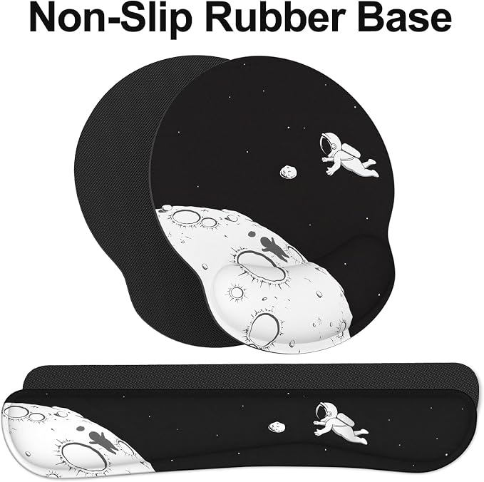 Ergonomic Mouse Pad with Wrist Rest and Keyboard Wrist Rest, Mousepad - Image 4