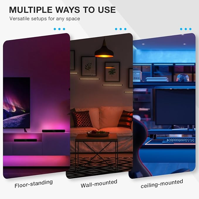 LED Light Bars 4Pack, 16 Inch 36W RGB Color Changing Effect Lighting - Image 7