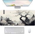 Large Mouse Pad Set, Japanese Extended Mouse Pad Black Desk Pad Easy Typing for Typing Office Game 35.4 x15.7 in - Japanese Scenery by VIKIBO