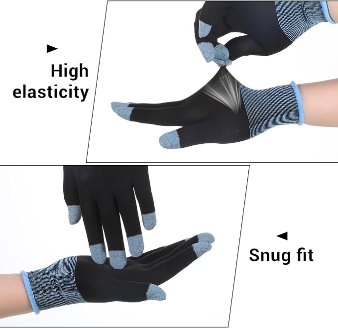 Ptwola Ultra-Thin Mobile Gaming Gloves Touchscreen Gaming Gloves Anti-Sweat Mobile Finger Sleeve Breathable - Image 3