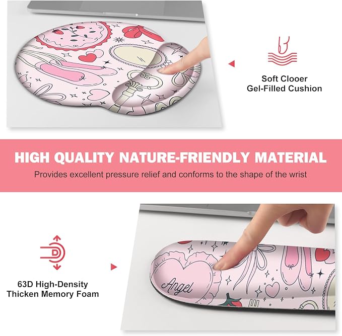 Gaming Mouse Pad, 4in1 XXL Mousepad Large Desk Mat, Cute Desk Pad Protector - Image 4