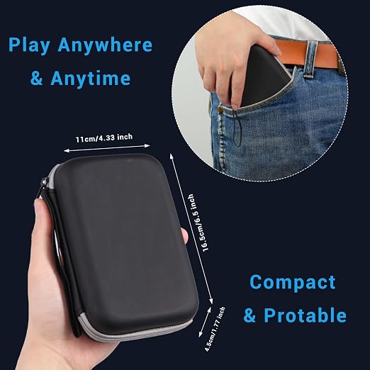 Astarama Hard Carrying Case Compatible with R36S/R36 PRO/R40S PRO Handheld Game Console, Storage Holder EVA Bag for 3.5 inch Portable Game Console Accessories All in One Travel Storage Case - Image 6
