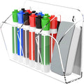Dry Erase Marker Holder with 3 Compartments, Wall Mounted Marker Organizer, Magnetic Marker Holder Organizer for Whiteboard, Fridge, Locker, Pen Holder for Wall, Acrylic Pencil Holder, Clear by Lumanman