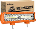 Nilight LED Light Bar 12Inch 300W Flood Spot Combo Triple Row Driving Lamp by Nilight