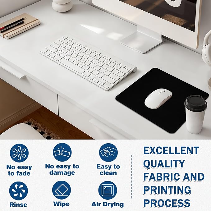 Mouse Pad Gaming - Desk Mat for Keyboard and Mouse - Large Mouse Pads for Desk, Gaming Mousepad with Non-Slip Base, Desks Pad (11.8" X 9.8") for Game, Office and Home - Image 3