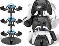 Kosker Headset Stand 3 Tiers for Desk, Rotatable Gaming Controller Stand for PS5/PS4/Xbox/Switch2/PS Portal/Phone, Universal PC Gamer Gift Accessory Controller/Headphone Holder for 9 Packs Controller by KOSKER