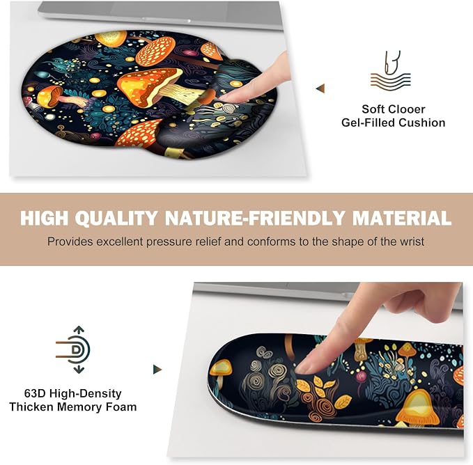 Gaming Mouse Pad, Large Desk Mat Cute Desk Pad Protector, 4in1 XXL Mousepad - Image 5