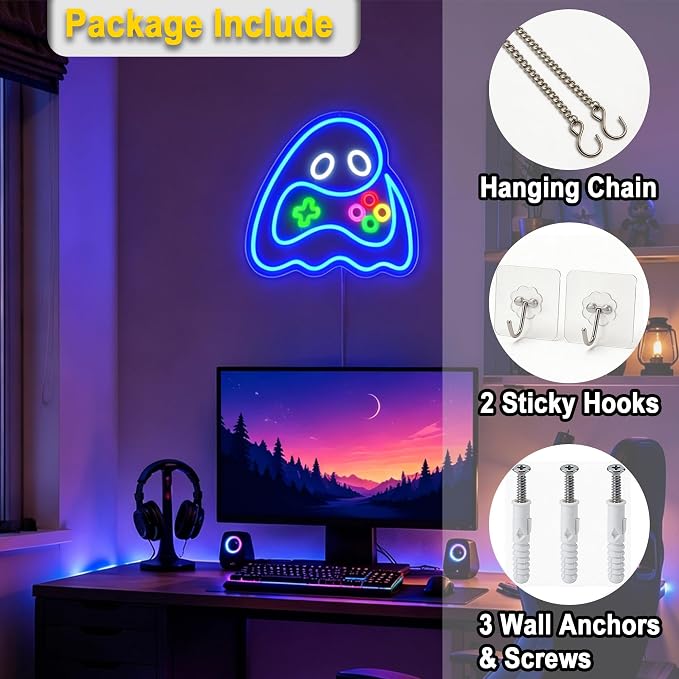 Ghost Neon Lights Signs Neon Sign Led Sign Light for Wall Decor - Image 5