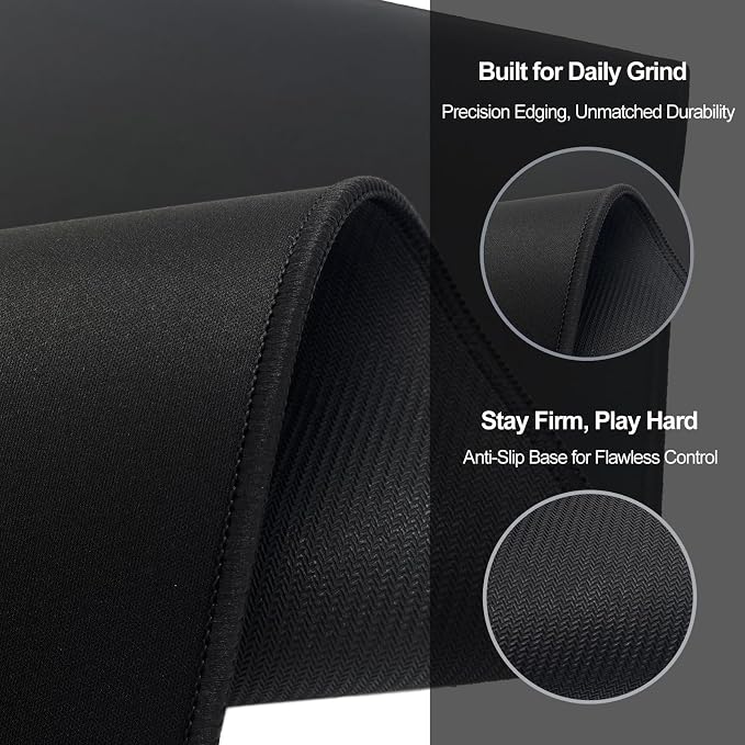 XXL Gaming Mouse Pad 31.5x15.7 Professional Large Mouse Pad & Computer Game Mouse Mat-80x40 blackus - Image 3