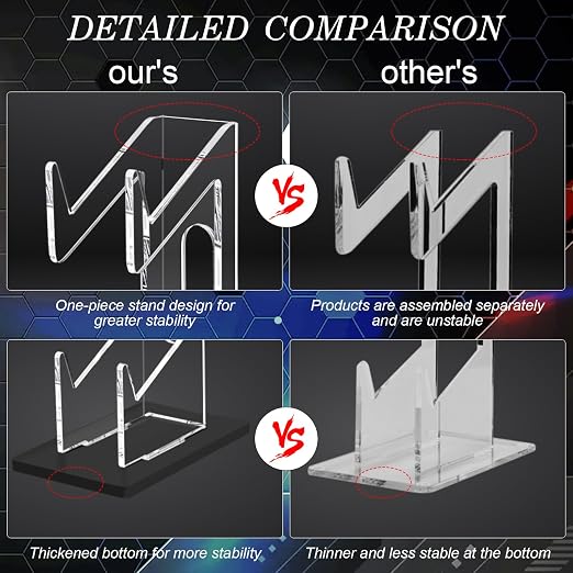 FYY 2 Tiers Game Controller Holder & Headphone Stand, Acrylic Black | Universal Dual Controller Stand for Desk, Compatible with Nintendo Switch, Xbox, PS5, PS4 - Image 4