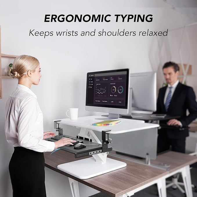 AX WABER Keyboard Tray Under Desk Pull Out with Extra Sturdy Adjustable C Clamp Mount System, 27.3 (32.5 inch Including Clamps) x 11 Inch Slide-Out Platform Computer Drawer for Typing, Black,AX01WB01 - Image 9