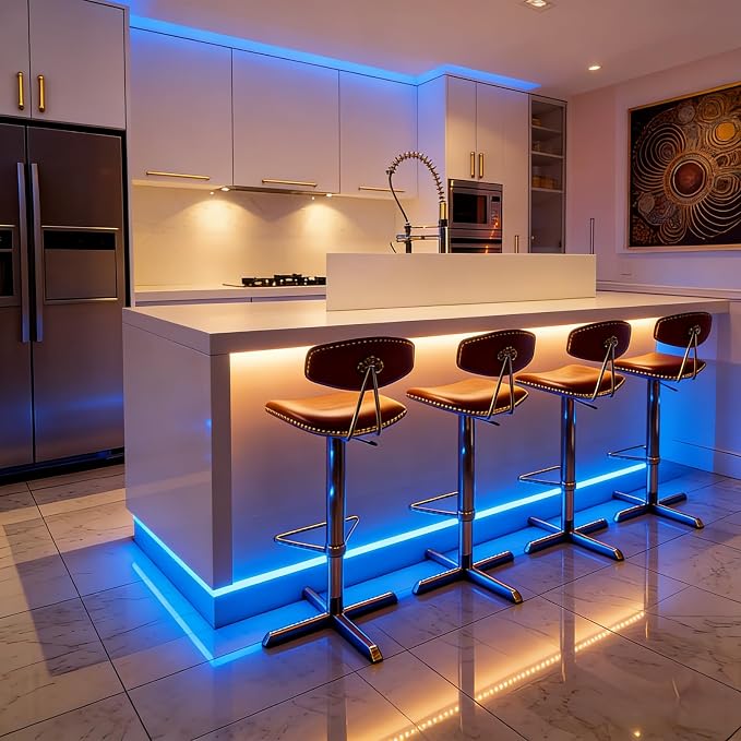 3mm Ultra-Narrow 5V USB COB LED Strip Self-Adhesive for Cabinet Gap Gaming Desk Decor (Blue, 5ft) - Image 5