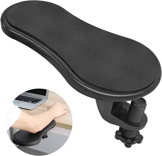 Arm Rest Support for Desk, Rotating Adjustable Computer Desk Armrest Extender, Relieve Stress, Eliminate Pain, Reduce Office Occupational Chronic by inheming