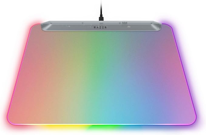 Razer Firefly V2 Pro Fully Illuminated RGB Gaming Mouse Mat: Backlit Design - 15 Zone Chroma Lighting - USB 2.0 Port - Detachable USB Type C Cable - Micro Textured Surface - Anti Slip Base - Image 8