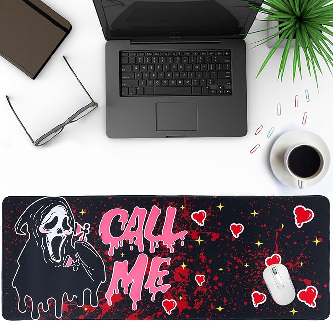 Large Gaming Mouse Pad 31.5 x 11.8in Desk Mat for Office Mousepad Anti-Skid Rubber Base Soft Comfortable and Durable Desk Pad (Black) - Image 5