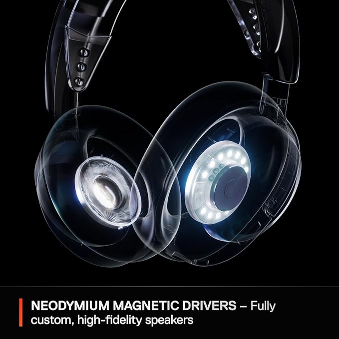 SteelSeries Arctis Nova 3X Wireless Multi-Platform Gaming Headset — Mobile App Control — 40 HR Battery — Neodymium Magnetic Drivers — 2.4GHz/Bluetooth — Xbox, PS5, PC, Switch, Mobile — White - Image 6