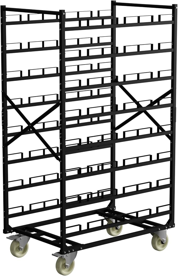 Stanchion Post Cart 24 Posts Ideal for High-Traffic Areas by DorBuphan