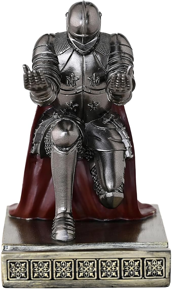 Windbreaker Soldier Knight Pen Holder Personalized Desk Accessory Iron - Image 6