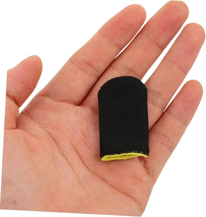 Gadpiparty Gaming Finger Sleeves 30pcs with Enhanced Touch Sensitivity Carbon Fiber and Sweatproof Comfort, Breathable Anti-Slip Thumb Covers for Mobile and Tablet for Game Players - Image 4