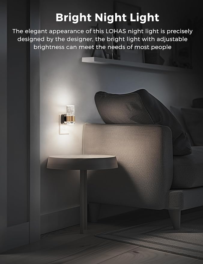 L LOHAS LED Night Light, Decorative Night Lights Plug into Wall - Image 5