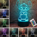 LOUHH 3D Illusion Night Light, 16 Color Night Light - 3D LED Intelligent Remote Control Lamp for Children's Room Decoration and Children's Gifts by LOUHHNight-Lights