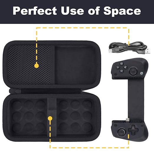 Aenllosi Hard Case for GameSir X5s/X5 Lite Mobile Gaming Controller, Black - Image 2