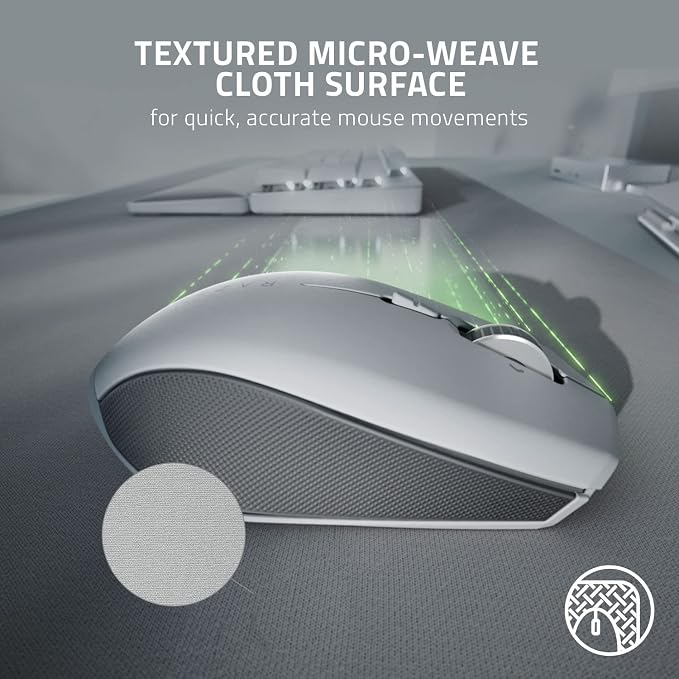 Razer Pro Glide Soft Mouse Mat: Thick, High-Density Rubber Foam - Textured Micro-Weave Cloth Surface - Anti-Slip Base - XXL Size, 16.1L x 37W inches (Pack of 5) - Image 3