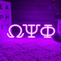 Psi Phi Fraternity Neon Signs for Wall Decor,Dimmable Led Greek Lettering Psi Phi Decor,USB Powered Fraternity Gifts for Man Cave Kids Room Bedroom Bar Birthday Gifts(11.8 * 4in） by Unknown