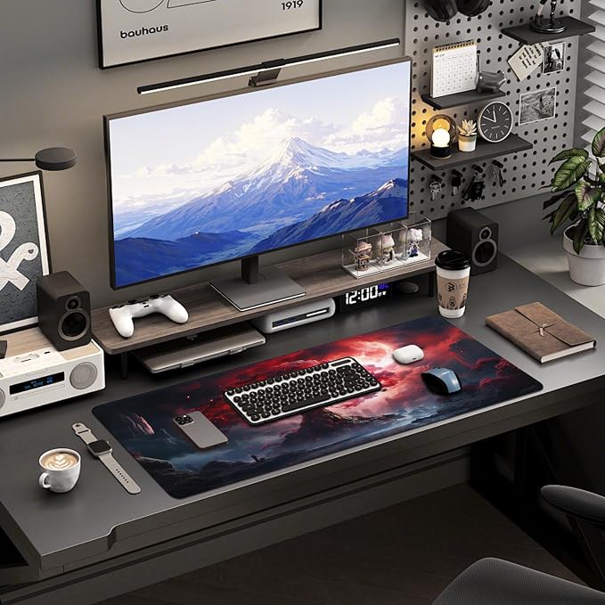 Mouse Pad Gaming - Desk Mat for Keyboard and Mouse - Large Mouse Pads for Desk, Gaming Mousepad with Non-Slip Base, Desks Pad (31.5" X 11.8") for Game, Office and Home - Image 6