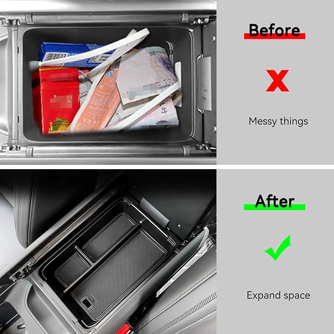LUCKEASY Armrest Box Compatible with Hyundai Santa Fe 2024 2025 2026 - Image 4