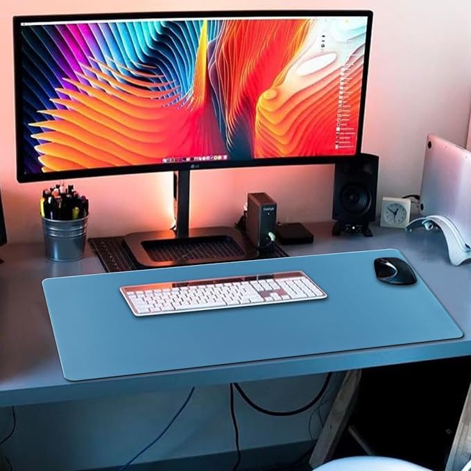 XXL Gaming Mouse Pad 35.4x15.7 Professional Large Mouse Pad & Computer Game Mouse Mat-90x40 Iceblueus - Image 6