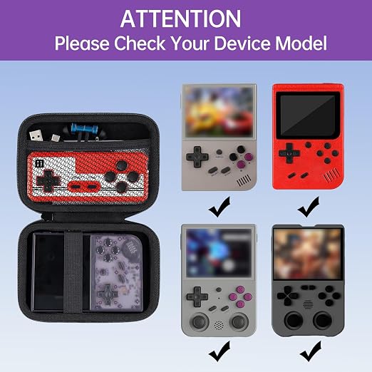 HideRacoon Retro Handheld Game Console Case, Red - Image 2