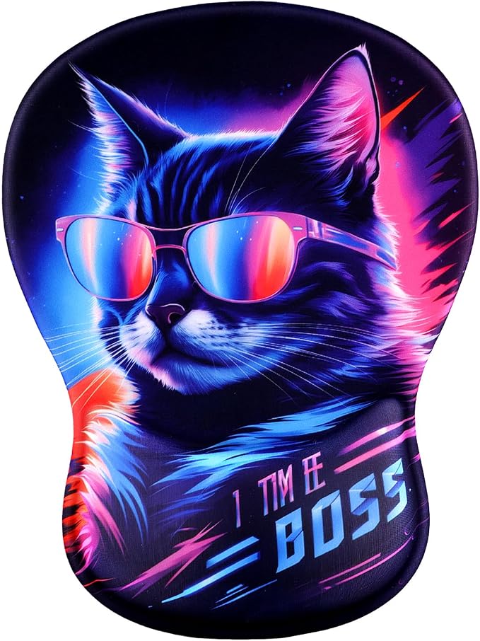 Ergonomic Mouse Pad with Wrist Rest - Gel Wrist Support Mousepad with Non-Slip PU Base for Computer, Laptop, Office & Home by Unknown
