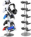 Kytok Gamer Gifts, Headset Stand 5 Tiers with Cable Organizer, Controller Stand Compatible with PS5/Xbox/Nintendo Switch/PS Portal/PS4, Headset Holder & Controller Holder for 10 Packs Controller by Kytok