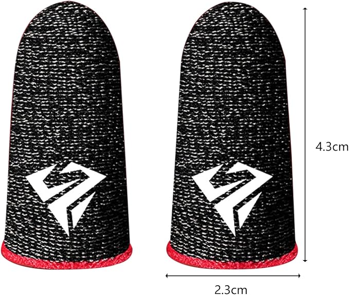 Gaming Finger Gloves Gaming Finger Sleeves Anti-Slip Sweatproof Ultra-Thin Touch Screen Gloves Fingertip Cover for Mobile Game Gaming Finger Gloves Gaming Thumb Sleeves - Image 4