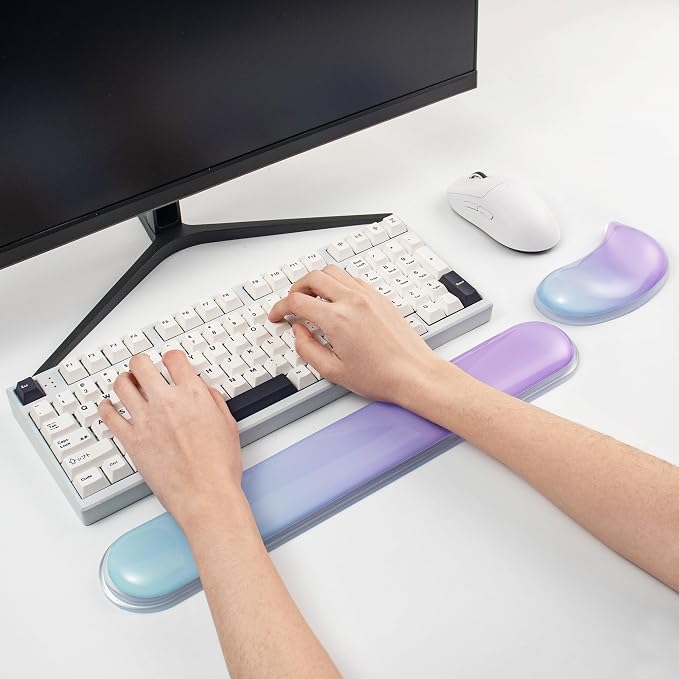 Gel Keyboard and Mouse Wrist Rest Set,Wrist Support for Computer Keyboard - Image 3