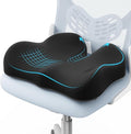 A-Pce Ergonomic Seat Cushion, Non-Slip Seat Cushion for Office Chair, Black | Suitable for Office Chair & Car Seats, Ideal for Long Sitting at Work, Offers Lower Back Pain Relief by A-PceforSeat