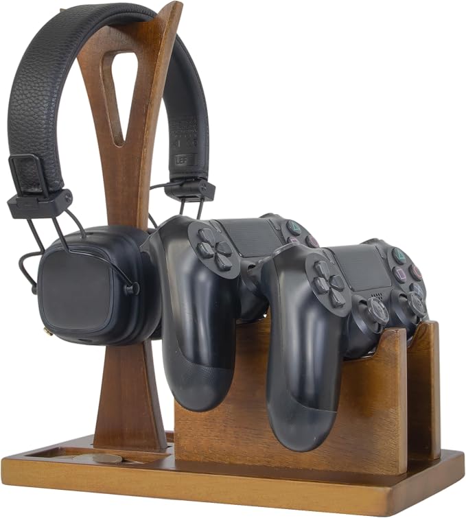 Game Controller Holder Gifts for Gamers to Organize Gaming Accessories & Headphone Holder, Unique Gamer Gifts Headset Stand Controllers Holders, Stylish Controller Stand Gaming Equipment by Kaseny
