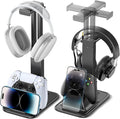 Gaming Headset & Controller Stand, Rotating Headphone Storage with Controller and Phone Holder, Standard Game Desk Storage for PS5/PS4/XBOX, PC Gamer Essentials Organizer Gift Accessories by Unknown