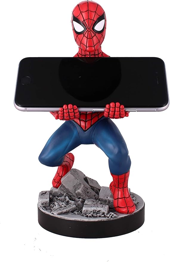 Exquisite Gaming: Marvel: The Amazing Spider-Man - Original Mobile Phone & Gaming Controller Holder, Device Stand, Cable Guys, Licensed Figure 8 Inch - Image 9