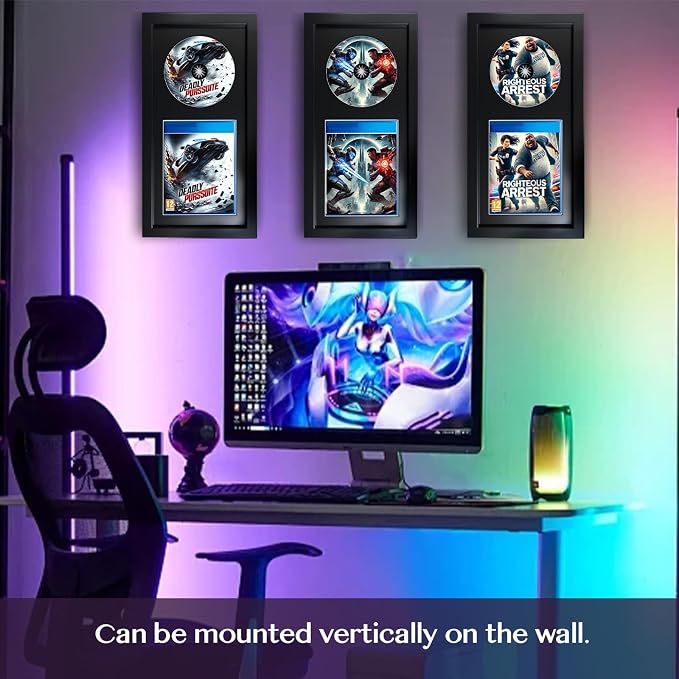 Video Game Display Frame Compatible with PS5, PS4, PS3 Game Case and Disc - Image 5