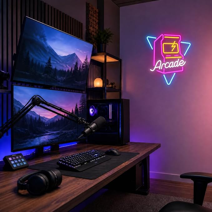 Arcade Game Neon Sign Gamer LED Neon Light for Game Room Wall Decor - Image 2