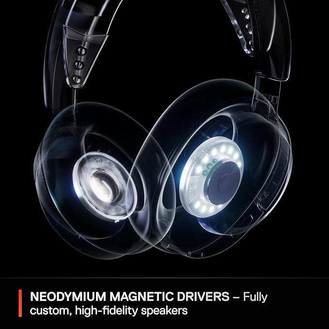 SteelSeries Arctis Nova 3P Wireless Multi-Platform Gaming Headset — Mobile App Control — 40 HR Battery — Neodymium Magnetic Drivers — 2.4GHz/Bluetooth — PS5, PS4, PC, Switch, Mobile — Aqua - Image 6