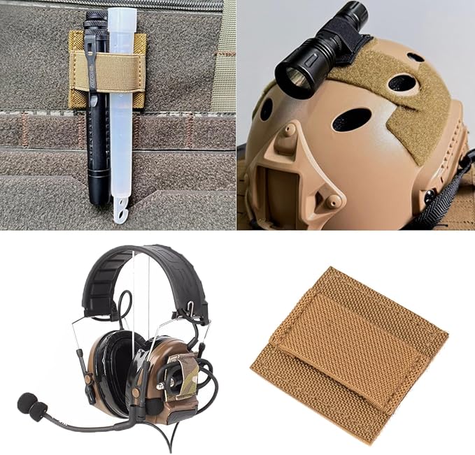 2 Pack Tactical Helmet Cable Ties Organizer Hoop and Loop Adhesive Earpiece Cord Wraps Wire Organizer Cable Management for Walkie Talkies Earpiece Two-Way Radio Headset Wired Earbuds Headphone - Image 6
