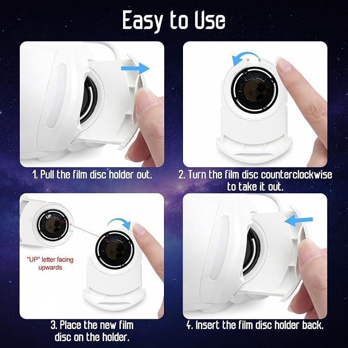 Upgraded Planetarium Projector with White Noise & Bluetooth Speaker, Astronaut Space Light Galaxy Projector for Bedroom, Ceiling Star Night Lights for Kid Adult Mood Lighting with Timer, Bedroom Decor - Image 9