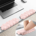 Laborio Elbow Pad for Desk, 2-Pack Cloud Elbow Rest(Pink), Edge Arm Rest | L-Shaped, Leather Surface, Memory Foam, Waterproof, Non-Slip Wrist Support Wrist Rest by Laborio