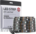 BTF-LIGHTING WS2815 LED Strip Light UL Listed 16.4FT 150 LED DC12V IP67 by BTF-LIGHTING
